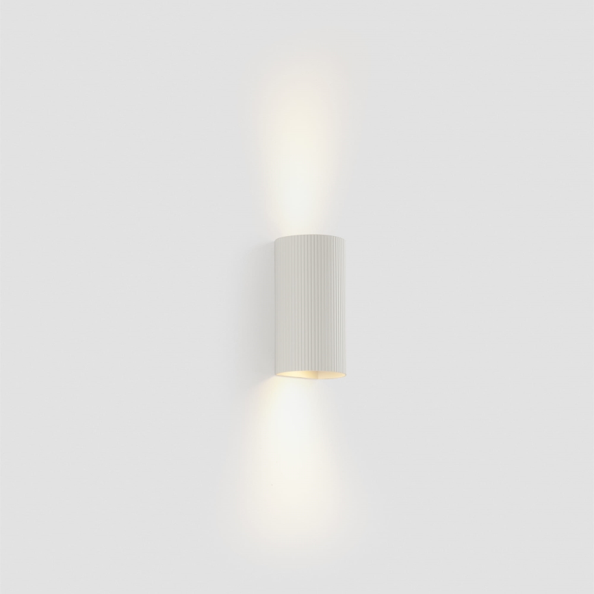 FARO 40542 - Nástěnné svítidlo SOLE 2xGU10/8W/230V bílá vroubkovaná kulatý