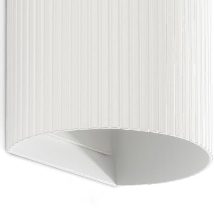FARO 40542 - Nástěnné svítidlo SOLE 2xGU10/8W/230V bílá vroubkovaná kulatý
