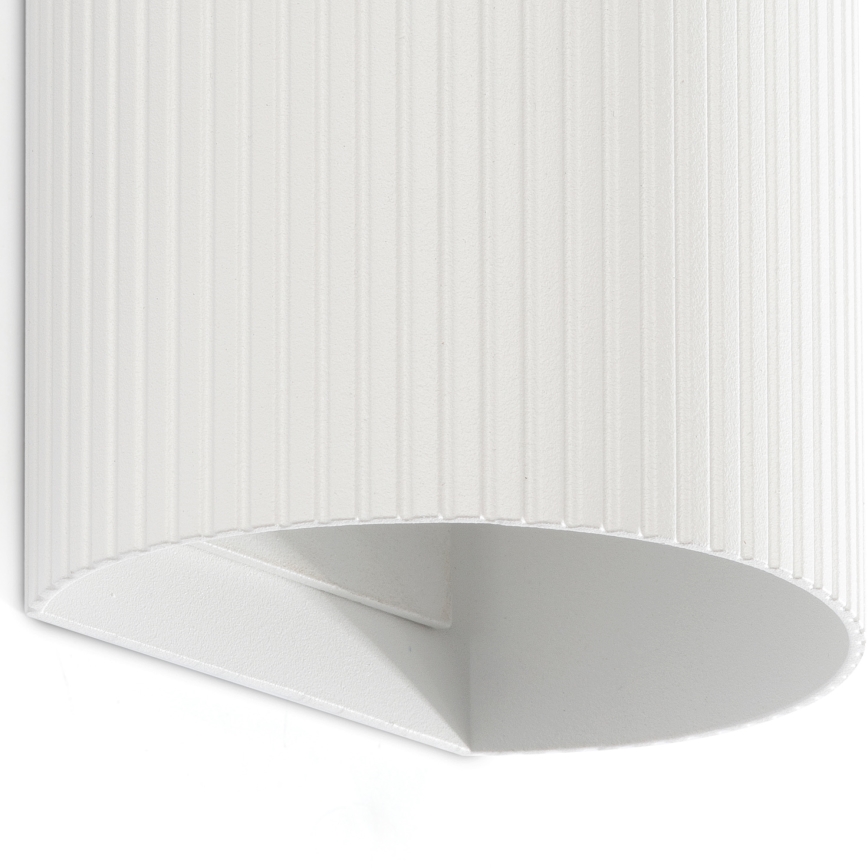 FARO 40542 - Nástěnné svítidlo SOLE 2xGU10/8W/230V bílá vroubkovaná kulatý