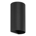 FARO 40543 - Nástěnné svítidlo SOLE 2xGU10/8W/230V černá vroubkovaná kulatý