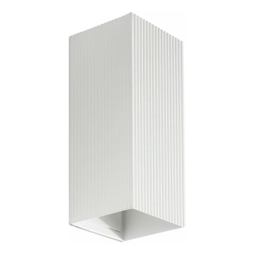 FARO 40565 - Nástěnné svítidlo SOLE 2xGU10/8W/230V bílá vroubkovaná hranatý