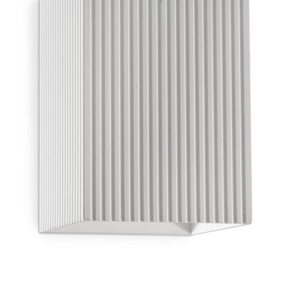 FARO 40565 - Nástěnné svítidlo SOLE 2xGU10/8W/230V bílá vroubkovaná hranatý