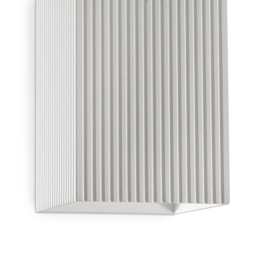FARO 40565 - Nástěnné svítidlo SOLE 2xGU10/8W/230V bílá vroubkovaná hranatý