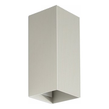 FARO 40567 - Nástěnné svítidlo SOLE 2xGU10/8W/230V šedá vroubkovaná hranatý