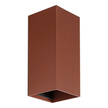 FARO 40568 - Nástěnné svítidlo SOLE 2xGU10/8W/230V cihlová vroubkovaná hranatý
