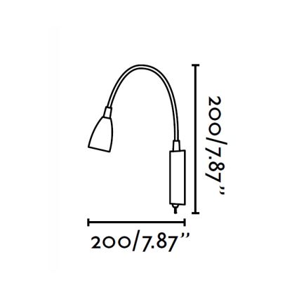 FARO 41020 - LED Nástěnná lampa LOKE LED/3W/230V