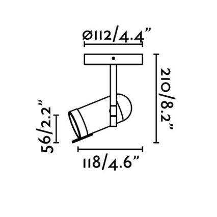 Faro 43529 - Bodové svítidlo ORLEANS 1xGU10/8W/230V bílá