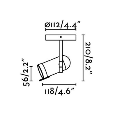 Faro 43531 - Bodové svítidlo ORLEANS 1xGU10/8W/230V stříbrná/černá