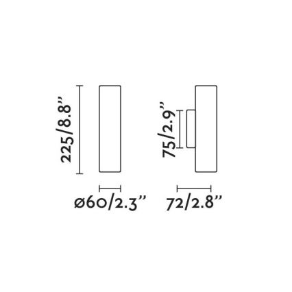 FARO 43760 - Nástěnné svítidlo STAN 2xGU10/8W/230V zlatá