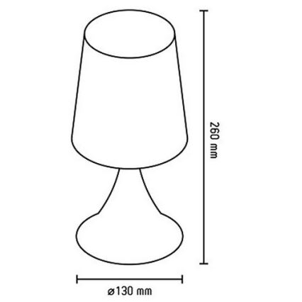 FARO 54003 - Stolní lampa SIRA 1xE14/20W/230V bílá