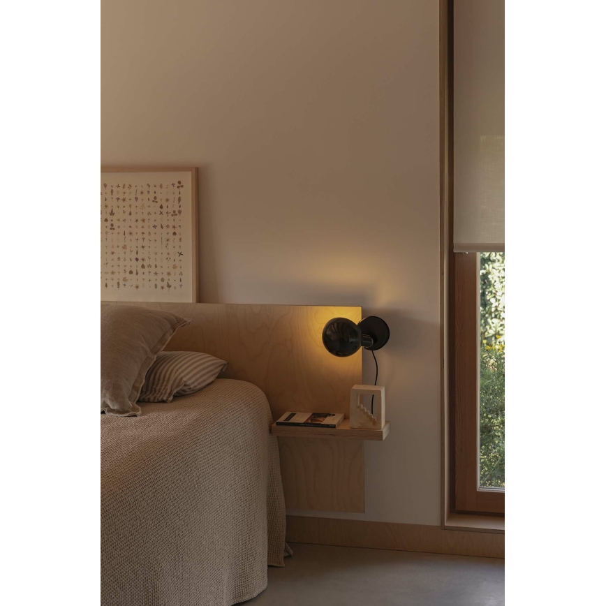 FARO 56100 - Stolní lampa s klipem 2v1 BELA 1xE27/15W/230V černá