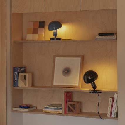 FARO 56100 - Stolní lampa s klipem 2v1 BELA 1xE27/15W/230V černá