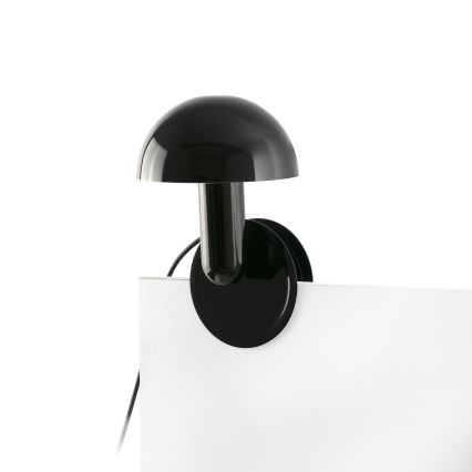 FARO 56100 - Stolní lampa s klipem 2v1 BELA 1xE27/15W/230V černá