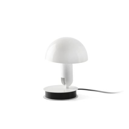 FARO 56101 - Stolní lampa s klipem 2v1 BELA 1xE27/15W/230V bílá