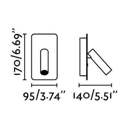 FARO 62120 - LED Nástěnné bodové svítidlo SUAU LED/3W/230V bílá