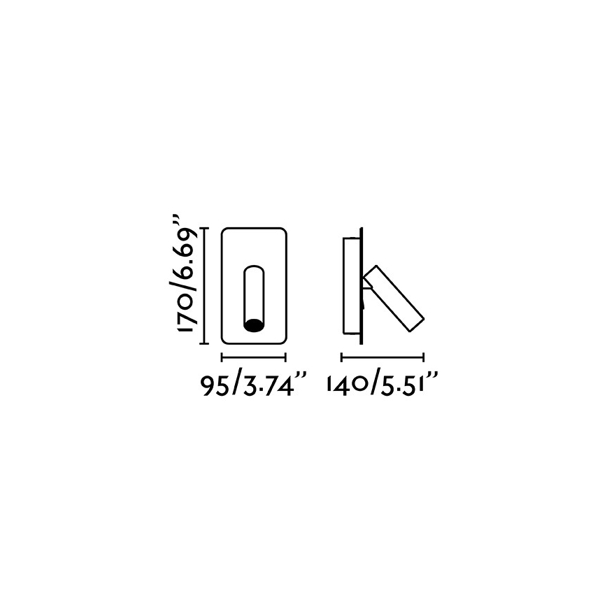 FARO 62120 - LED Nástěnné bodové svítidlo SUAU LED/3W/230V bílá