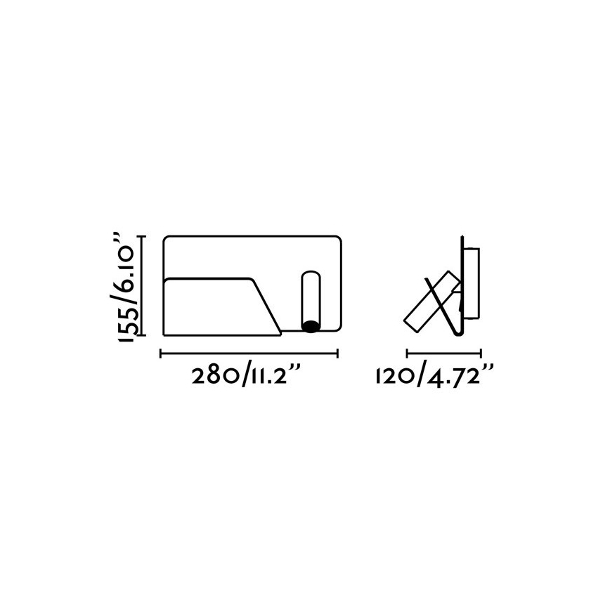 FARO 62124 - LED Nástěnné bodové svítidlo SUAU LED/3W/230V USB bílá