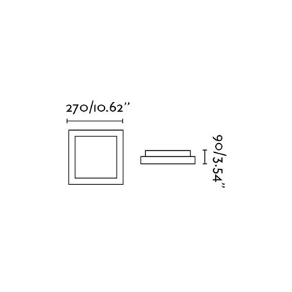 FARO 62983 - Koupelnové stropní svítidlo TOLA 1 1xE27/20W/230V IP44