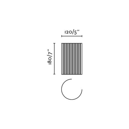 FARO 63435 - Nástěnné svítidlo TRAMA 1xE14/7W/230V bílá