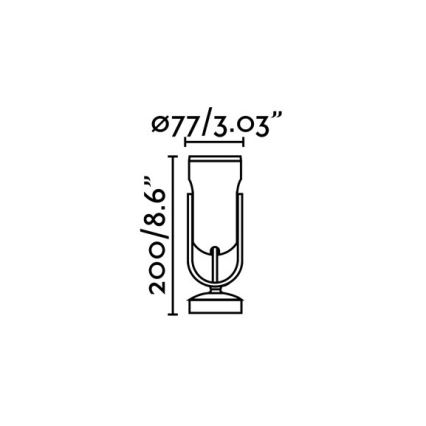 FARO 70035 - LED Venkovní nástěnné svítidlo SLOT-1 LED/14W/230V IP65 3000K