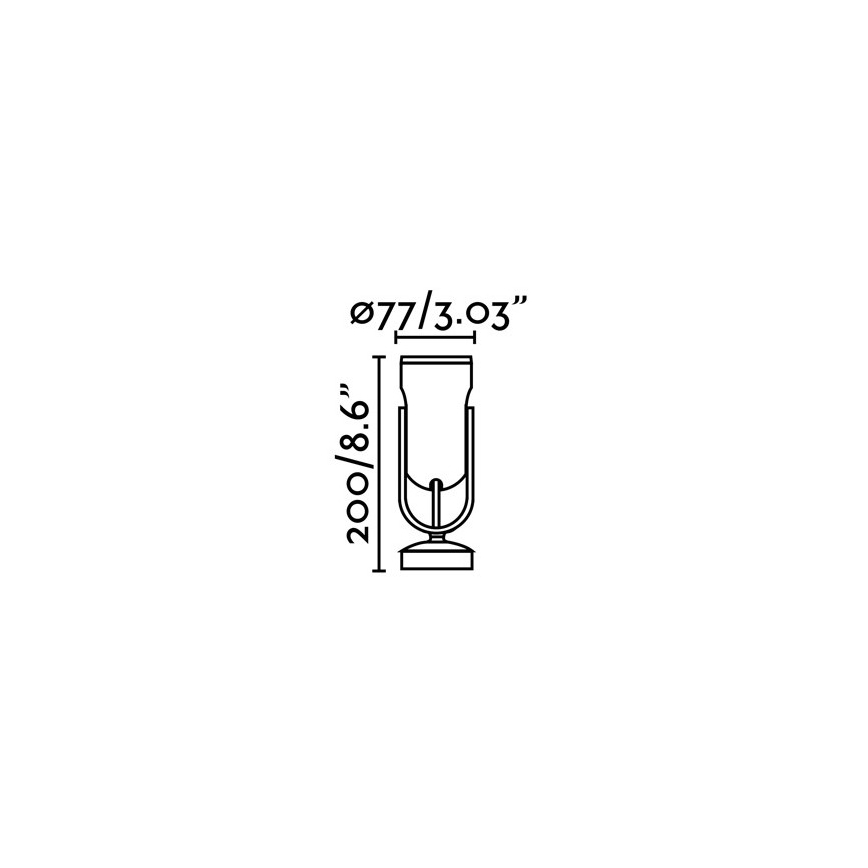 FARO 70035 - LED Venkovní nástěnné svítidlo SLOT-1 LED/14W/230V IP65 3000K