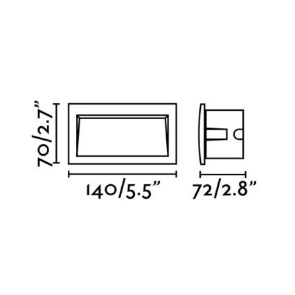 FARO 70147 - LED Venkovní zápustné svítidlo SEDNA-2 LED/3W/230V IP65