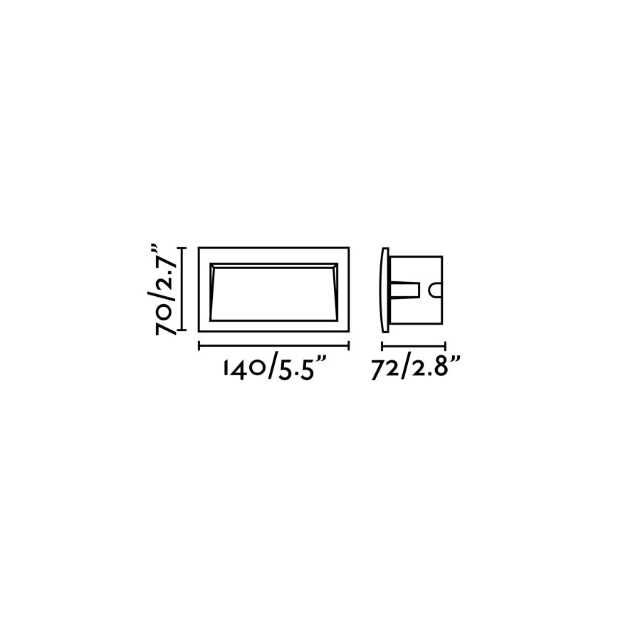 FARO 70147 - LED Venkovní zápustné svítidlo SEDNA-2 LED/3W/230V IP65