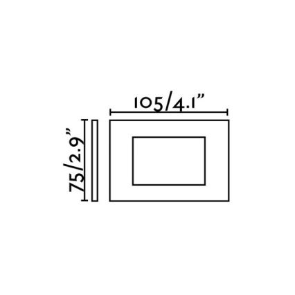 FARO 70163 - LED Venkovní zápustné svítidlo SPARK-1 LED/5W/230V IP65