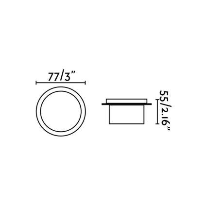 FARO 70265 - LED Koupelnové podhledové svítidlo GALO LED/3W/230V IP54