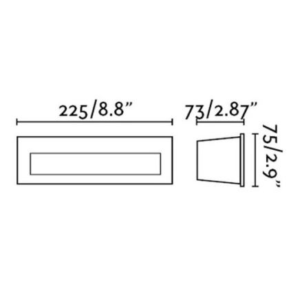 FARO 70271 - LED Venkovní vestavné svítidlo NAT LED/8W/230V IP65 bílá