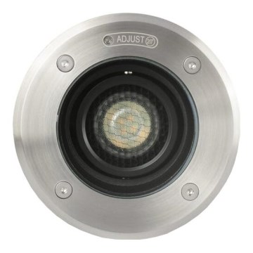 FARO 70310 - Venkovní nájezdové svítidlo GEISER 1xGU10/8W/230V IK08 IP67 nerez