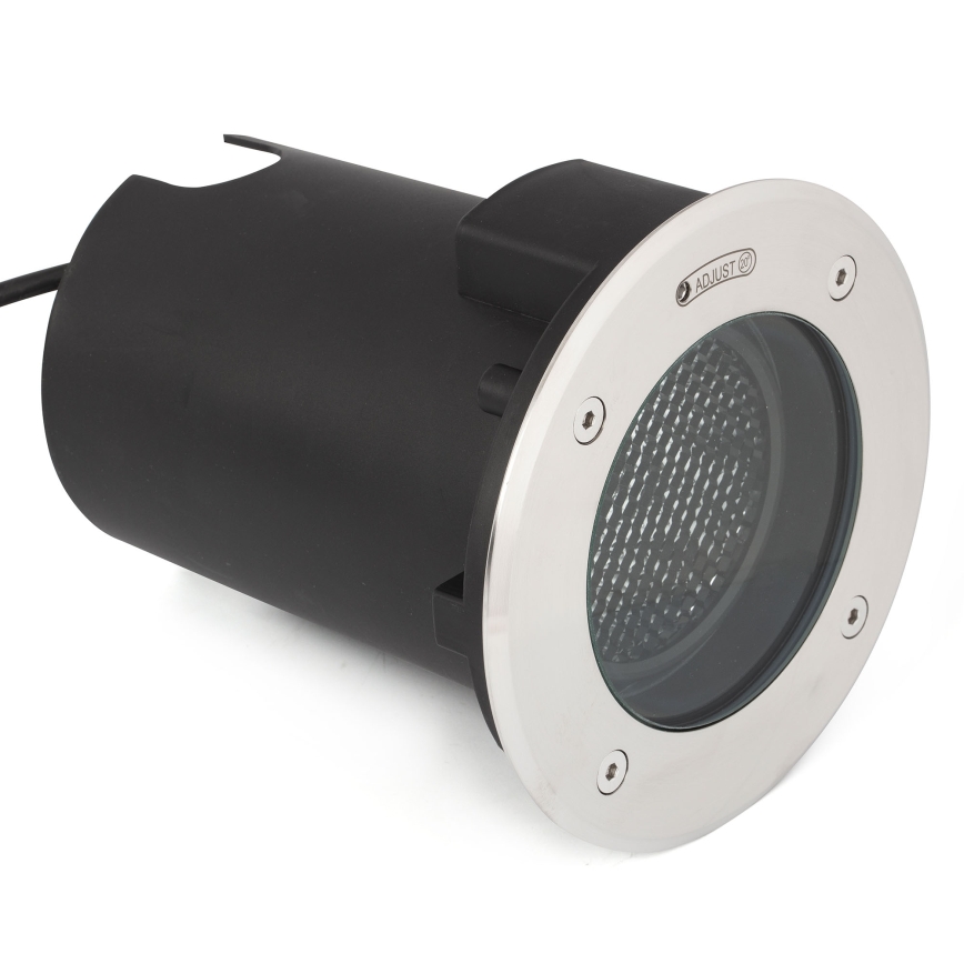 FARO 70310 - Venkovní nájezdové svítidlo GEISER 1xGU10/8W/230V IK08 IP67 nerez