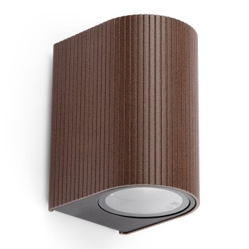 FARO 70324 - Venkovní nástěnné svítidlo ESTELA 1xGU10/5W/230V IP65 hnědá