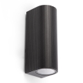 FARO 70327 - Venkovní nástěnné svítidlo ESTELA 2xGU10/5W/230V IP65 černá