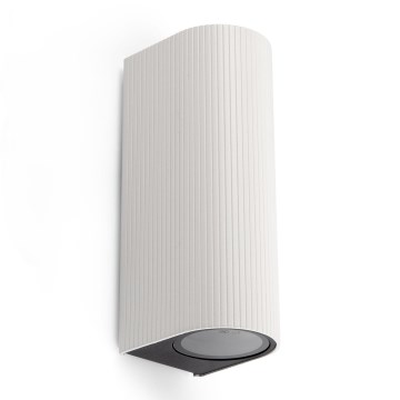 FARO 70328 - Venkovní nástěnné svítidlo ESTELA 2xGU10/5W/230V IP65 bílá