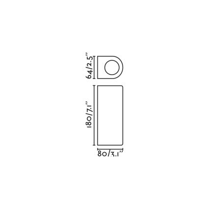FARO 70329 - Venkovní nástěnné svítidlo ESTELA 2xGU10/5W/230V IP65 hnědá