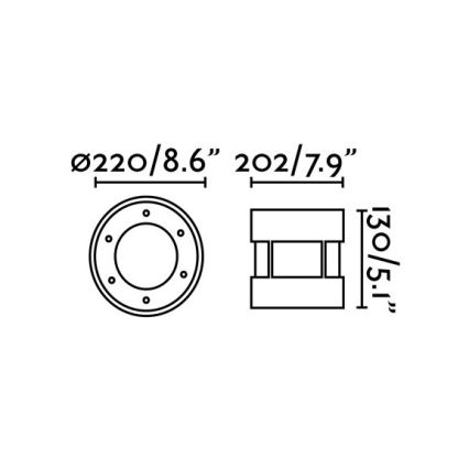 FARO 70587 - LED Venkovní nájezdové svítidlo SURIA-24 LED/24W/230V IK08 IP67