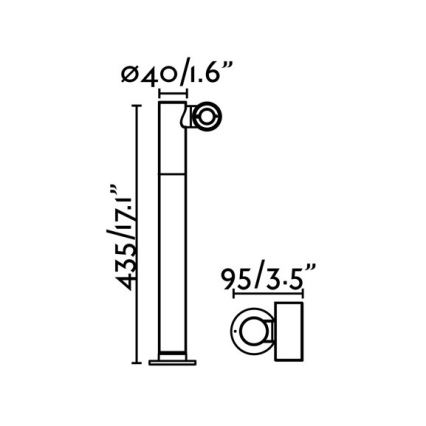 FARO 70783 - LED Venkovní lampa SPY-2 LED/6W/230V IP65