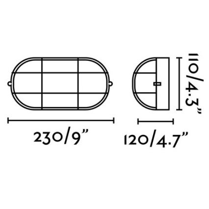 FARO 70998 - Venkovní nástěnné svítidlo CABO 1xE27/60W/230V IP65