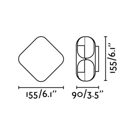 FARO 71212 - LED Venkovní nástěnné svítidlo BU-OH LED/12W/230V IP65