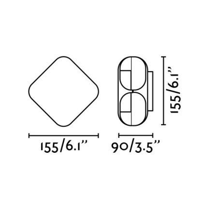 FARO 71212 - LED Venkovní nástěnné svítidlo BU-OH LED/12W/230V IP65