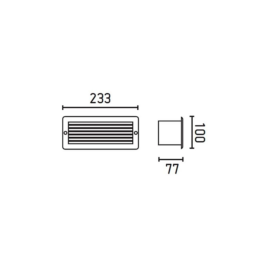 FARO 71480 - Venkovní nástěnné svítidlo ESCA 1xE27/40W/230V IP44