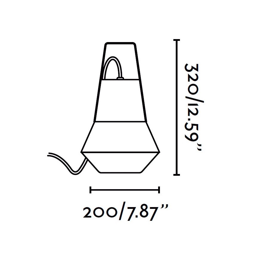 FARO 71562 - Venkovní závěsné svítidlo CAT 1xE27/20W/230V IP54