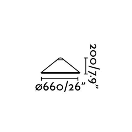 FARO 71585 - Stínidlo HUE E27 pr. 57,5 cm bílá pro lampu