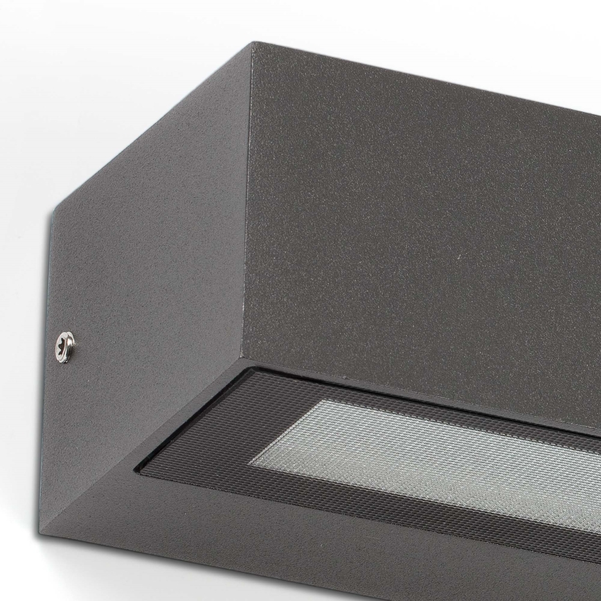 FARO 71904 - LED Venkovní nástěnné svítidlo DORO 2xLED/10W/230V IP65 antracit