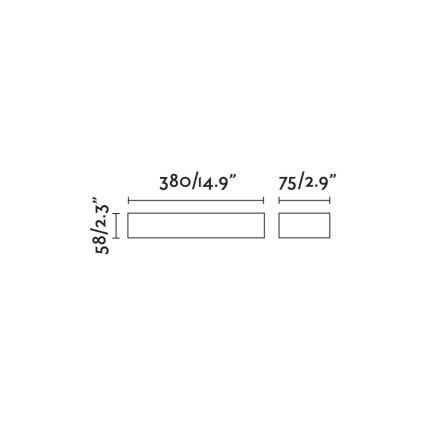 FARO 71904 - LED Venkovní nástěnné svítidlo DORO 2xLED/10W/230V IP65 antracit