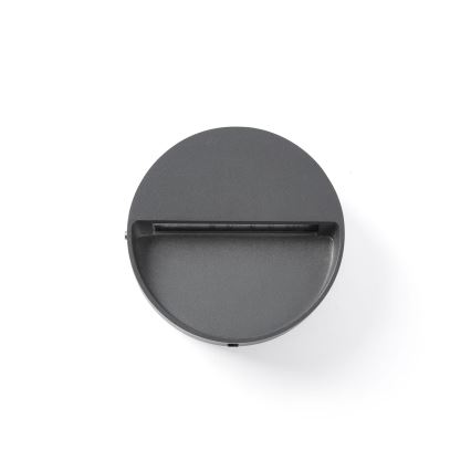 FARO 71960 - LED Schodišťové svítidlo DUNE LED/3W/230V 2200/2700/3200/4000K IP65 antracit kulatý