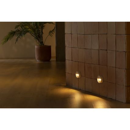 FARO 71961 - LED Schodišťové svítidlo DUNE LED/3W/230V 2200/2700/3200/4000K IP65 bílá kulatý