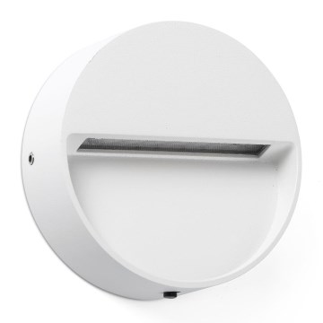 FARO 71961 - LED Schodišťové svítidlo DUNE LED/3W/230V 2200/2700/3200/4000K IP65 bílá kulatý