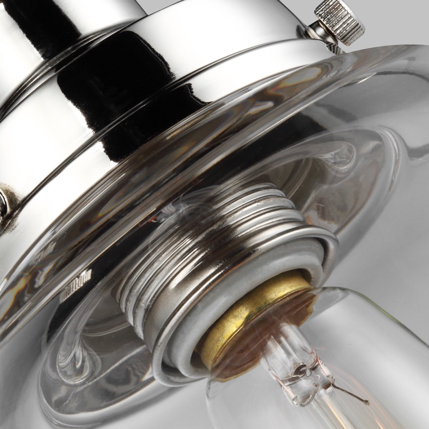 Feiss - Lustr na lanku BASKIN 1xE27/60W/230V lesklý chrom